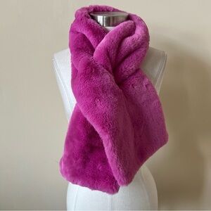 Apparis Bambi fuchsia pink Vegan Fur Scarf 26273